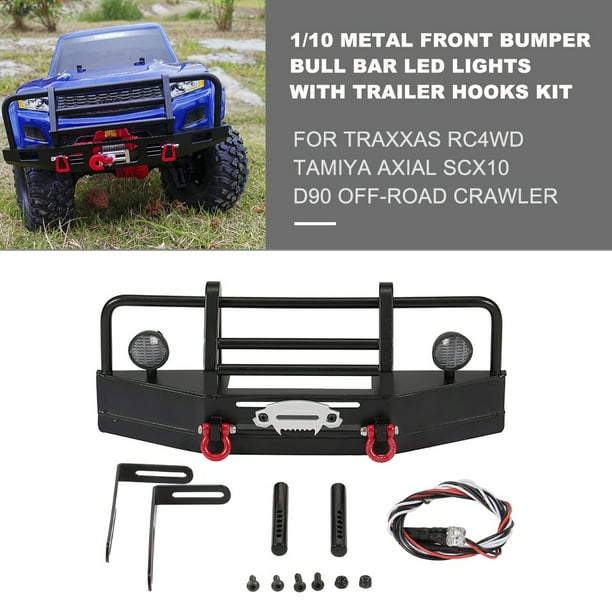 Front Bumper Bright LED Lamp Winch Controller Kit for RC TRAXXAS TRX4 Car Kits 